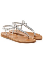 Picon Metallic Leather Sandals by K.Jacques