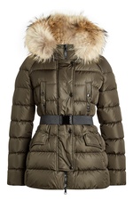Clio Down Jacket with Fur-Trimmed Hood by Moncler