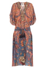 Embellished Silk Kaftan Dress by Figue