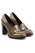 Patent Leather Loafer Pumps by Church's