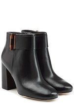 Leather Ankle Boots with Toggle by MICHAEL Michael Kors