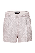 Silk Blend Textured Shorts by Rochas