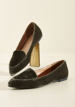 Best of Velvet Loafer in Thyme by Yoki Fashion International