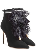 Suede Ankle Boots with Lace by Dsquared2