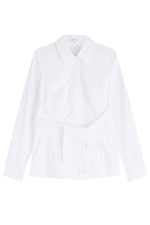 Belted Cotton Shirt by Paule Ka