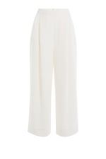 Wide Leg Cropped Wool Pants by Marina Hoermanseder