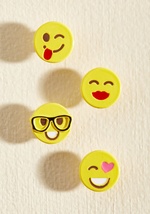 Every Walking Moment Shoe Charm Set in Emoji by Robert Rose