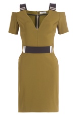 Dress with Cut-Out Shoulders by Mugler