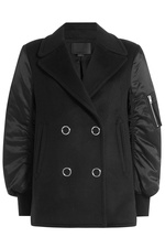 Pea Coat Bomber Jacket with Wool and Cashmere by Alexander Wang