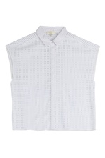 Cropped Cotton Eyelet Blouse by Rag & Bone