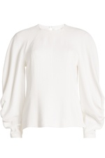 Textured Top with Draped Sleeves by Victoria Beckham