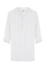 Jersey Shirt-Style Blouse by Splendid