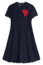 Floral Print Crocheted Cocktail Dress by Valentino