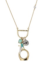 Mixed Charm Pendant Necklace by Alexis Bittar