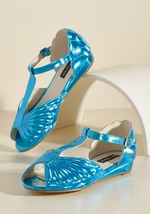 You Mermaid My Day Vegan Flat in Ocean by Iron Fist International