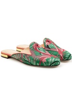 Flamingo Loafer Slippers by Charlotte Olympia
