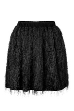 Cotton Blend Fringed Skirt by Julien David
