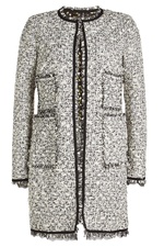 Tweed Coat with Cotton and Virgin Wool by Giambattista Valli