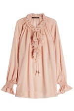 Silk Blouse with Ruffles and Tassels by Roberto Cavalli