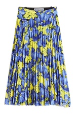 Purple Poppy Pleated Skirt by Balenciaga