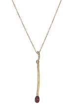 18kt Yellow Gold Key Earring by Aurélie Bidermann Fine Jewelry