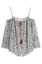 Manya Printed Silk Top by Figue