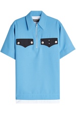 Policeman Collared Piqué Shirt by CALVIN KLEIN 205W39NYC