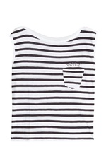 Frida Striped Tank with Embroidery by Zadig & Voltaire