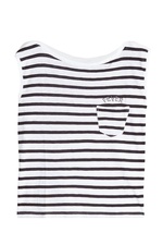 Frida Striped Tank with Embroidery by Zadig & Voltaire