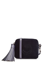 Smiley Velvet Shoulder Bag by Anya Hindmarch