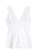 Shell with Eyelet Detailing by Alberta Ferretti
