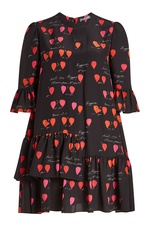 Petal Print Silk Dress by Alexander McQueen