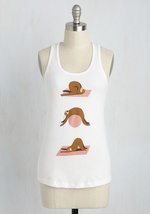 Downward-Facing Doze Tank Top by Fuzzy Ink
