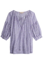 Printed Cotton Blouse by Michael Kors