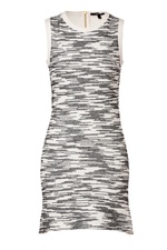Cotton Blend Flared Dress in Black/White by Derek Lam