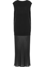 Knit Dress with Sheer Hem by T by Alexander Wang