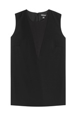Sleeveless Blouse with Sheer Insert by DKNY