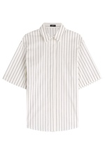 Striped Cotton Blouse by Jil Sander Navy