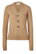 Sandalwood Cashmere V-neck Cardigan by Chloe