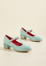 That Certain Sparkle T-Strap Heel in Sky by LuLu Hun