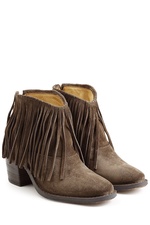 Ramones Fringed Suede Ankle Boots by Fiorentini + Baker