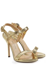 Snakeskin Stiletto Sandals by Paul Andrew