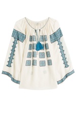 Embroidered Tunic Blouse by Talitha