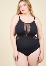 Mix and Mesh One-Piece Swimsuit - 16-22 by La Blanca
