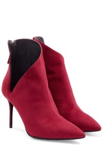 Asymmetric Suede Booties by Giuseppe Zanotti