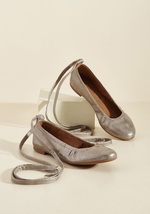 It's Tie to Go Vegan Flat in Pewter by BC Shoes/Seychelles LLC