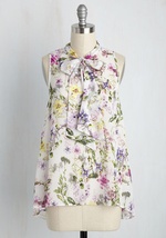 Sheer Style Tank Top in Butterfly Garden by Sis Sis