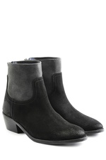 Two-Tone Suede Ankle Boots by Zadig & Voltaire