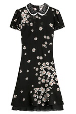 Floral Print Silk Dress by Red Valentino