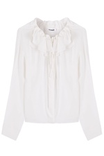 Silk Shirt with Ruffled Collar by Jil Sander